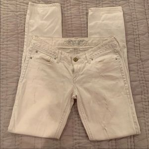 Express White Straight Leg Jeans - Sz 6